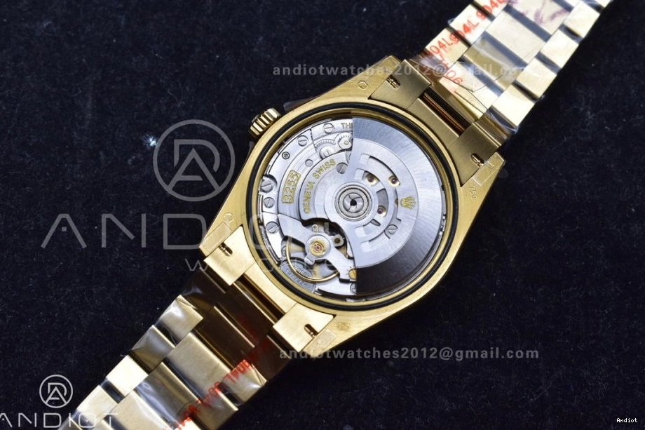 904L Weight) Diamond QF YG vr3255 with V5 Stick President 36 Best Steel Dial Gold DayDate on Bracelet Edition (Gain 0516